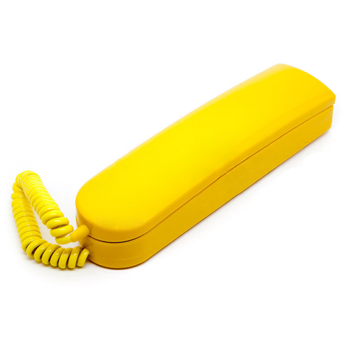 Трубка домофона LASKOMEX LM-8D (цифровая), желтая, глянец трубка переговорная для домофонной системы laskomex lm 8d 1015 цифровая бежевая