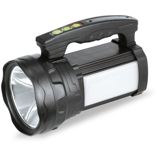 фонарь smartbuy sbf 501 k аккумуляторный прожекторный 5 вт 3 вт боковой светильник чёрно зелёный Фонарь SmartBuy SBF-503-K аккумуляторный, прожекторный, 10 Вт + 3 Вт, боковой светильник, чёрный