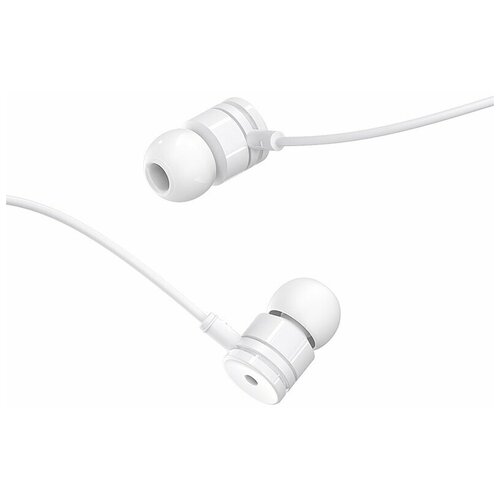 Проводные наушники с микрофоном внутриканальные Borofone BM31 Mysterious 35 Jack белые 25900₽