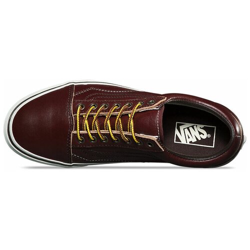 фото Кожаные кеды vans old skool groundbrkrs va38g1oe5 бордовые (36.5)