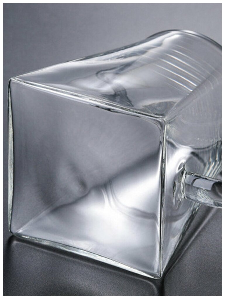 Чайник заварочный из термостойкого прозрачного стекла, пирамидальный, с сито-фильтром, 1200 мл - фотография № 5