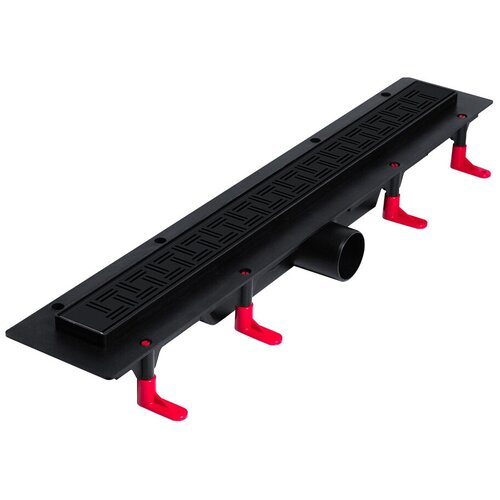 Трап для душа под плитку / Трап с защитой от запаха / Душевой лоток 600мм MIANO-Night MADRID боковой слив D50