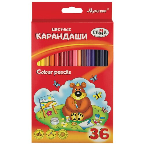 Карандаши деревянные цветные для рисования мягкие двусторонние Brauberg Premium Twin Colour, 12 штук, 24 цвета, 181874