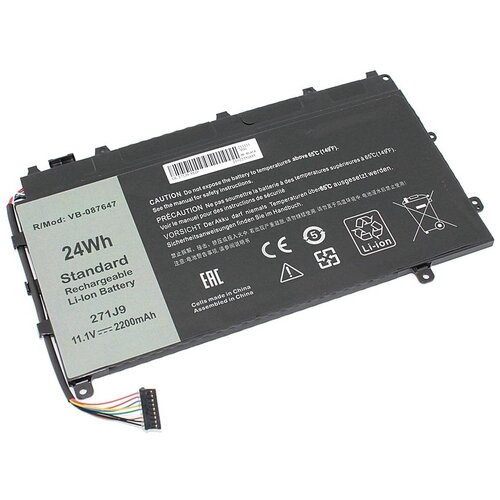 Аккумуляторная батарея для ноутбука Dell Latitude 7350 (271J9) 11.1V 2200mAh OEM