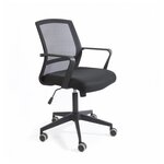 Кресло UP_ СН-502 Кембридж черный, пластик (TW-01/Е11-к/Е11-к) - изображение