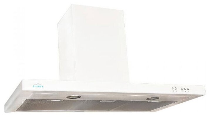 Кухонная вытяжка Elikor Квадра 90П-650-К3Г белый/гал .