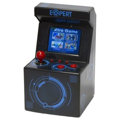 Портативная игровая приставка 8 bit Dendy Expert + 240 встроенных игр Черный/Синий