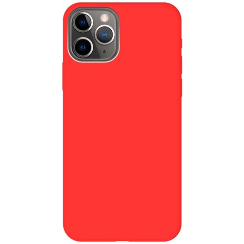 Силиконовый чехол на Apple iPhone 11 Pro / Эпл Айфон 11 Про Soft Touch красный силиконовый чехол на apple iphone 11 эпл айфон 11 с рисунком feather soft touch желтый