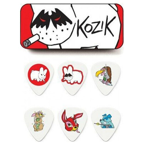 Набор медиаторов, 0,73 мм, 6 шт Dunlop BL109T.73 Frank Kozik медиатор dunlop bl43r060 frank kozik frankie