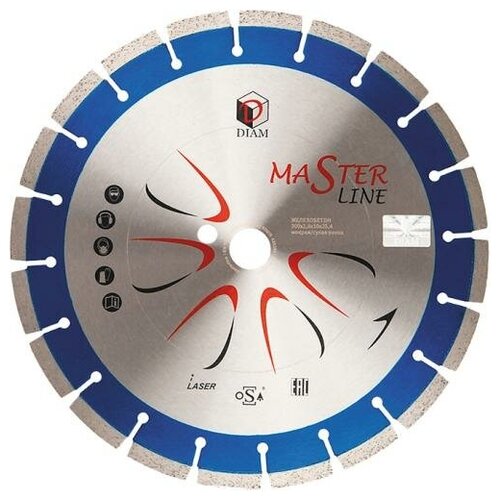 Алмазный диск DIAM Master Line 300x2.8x10x25.4 железобетон 000502 Diam