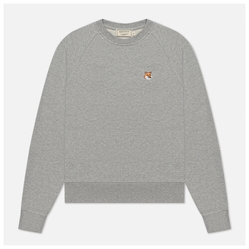 фото Женская толстовка maison kitsune fox head patch adjusted серый , размер s