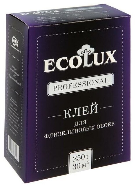 Клей обойный ECOLUX Professional, флизелиновый, 250 г
