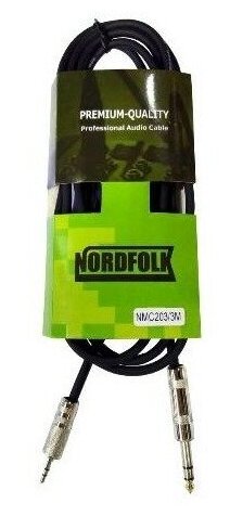 Кабель аудио 1xJack - 1xJack NORDFOLK NMC203/3M