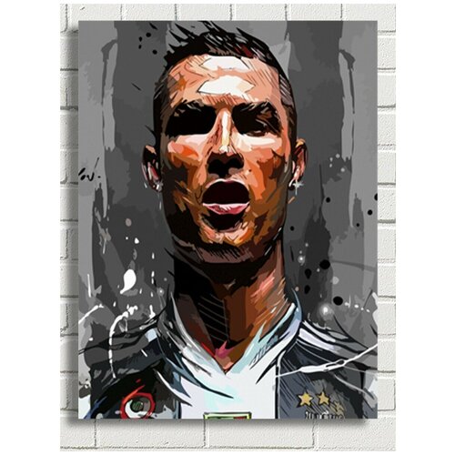Картина по номерам Спорт Футбол (Криштиану Роналду, Реал Мадрид) - 7878 В 30x40 картина по номерам на холсте спорт футбол криштиану роналду реал мадрид 7877 в 60x40