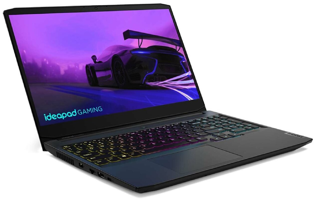 Ноутбук Lenovo IdeaPad Gaming 3 15IHU6 82K1010KRK Onyx Black Core i5-11300H8G256G SSD156 FHD IPS 60Hz AGNV RTX3050 4GWiFiBTNoOS