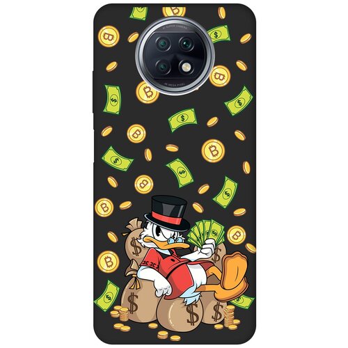 Матовый чехол Rich Scrooge для Xiaomi Redmi Note 9T / Сяоми Редми Ноут 9Т с 3D эффектом черный матовый чехол rich scrooge для xiaomi redmi note 9t сяоми редми ноут 9т с 3d эффектом черный