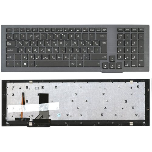 Клавиатура keyboard V126262BS1 для ноутбука Asus G75 G75V G75VW G75VX черная с рамкой и подсветкой 1903₽