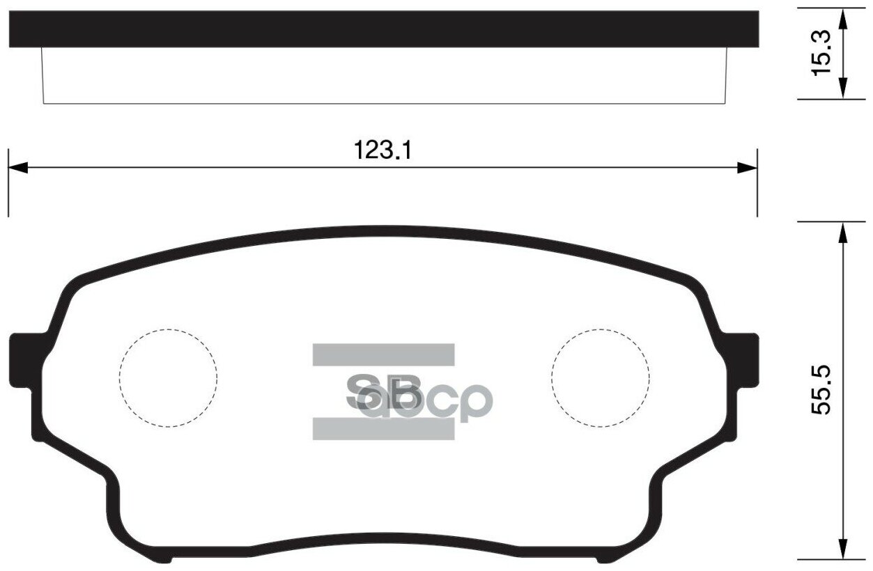 SANGSIN BRAKE SP1583 Колодки тормозные дисковые