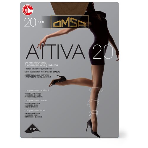 Колготки OMSA ATTIVA 20, 4-L, nero