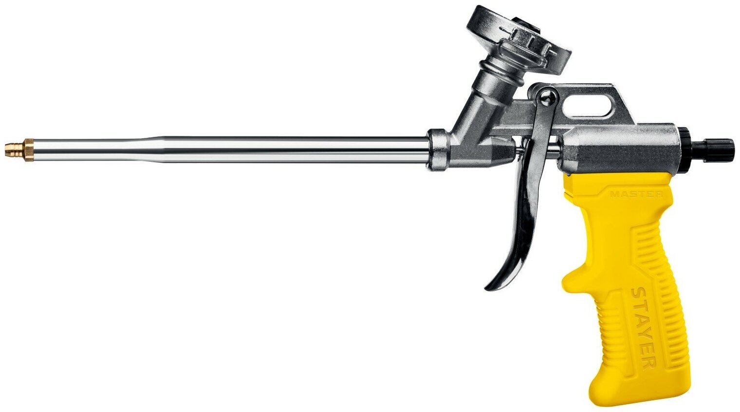 Пистолет для монтажной пены металлический корпус регулировка подачи пены Stayer серия MASTER 06863_z02