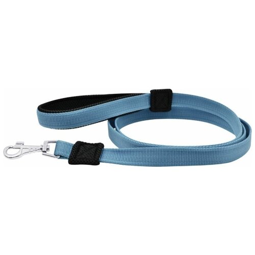 Поводок Зооэкспресс FRESH LINE капрон мягкая ручка с сеткой голубой 25мм длина 2м 5122Г 297₽