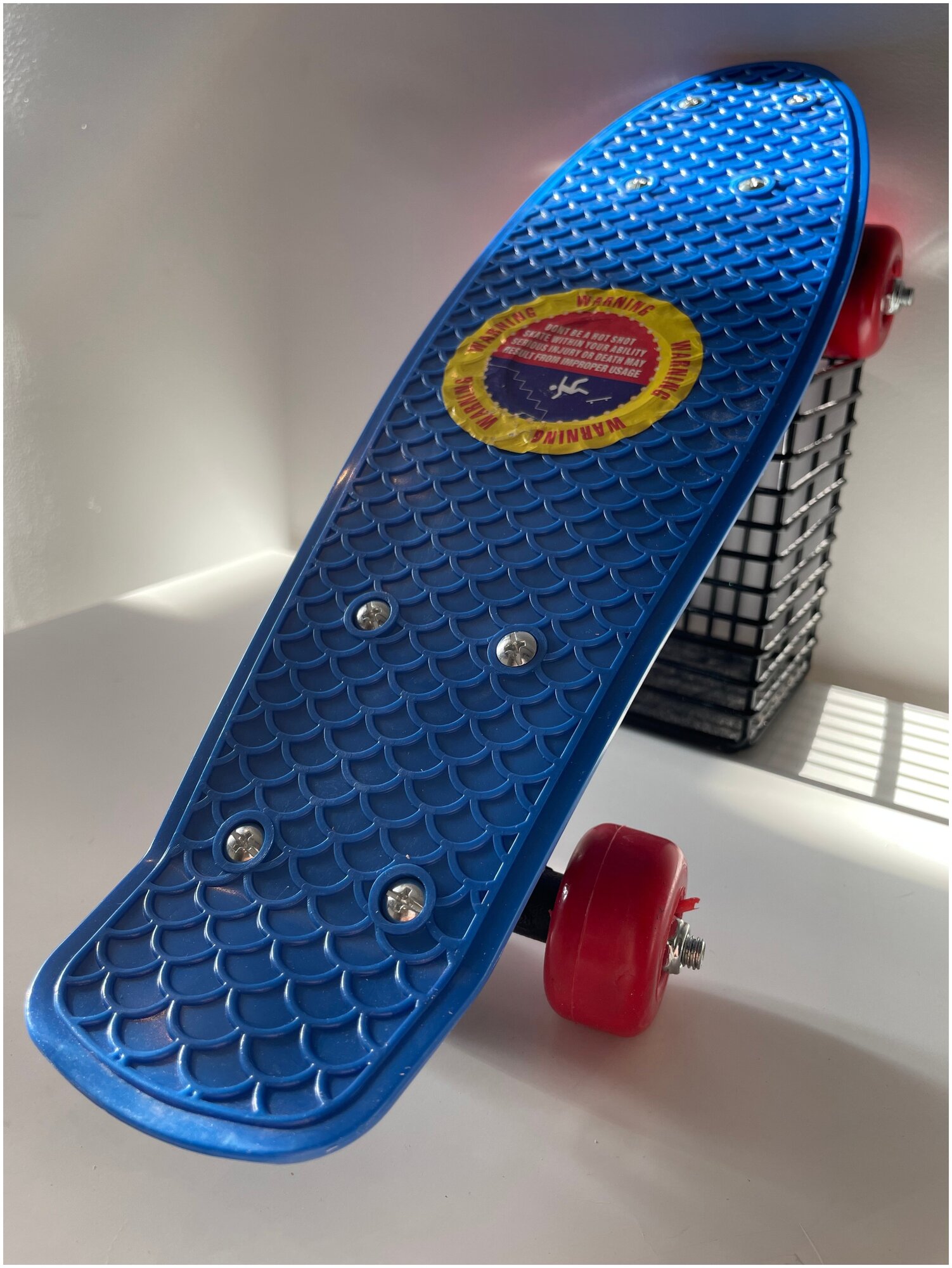 Скейтборд для детей и подростков 41*12 см / пенни борд для детей / лонгборд / skateboard / скейт, круизер синий