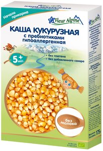 Каша Fleur Alpine ORGANIC безмолочная кукурузная с пребиотиками гипоалергенная (с 5 месяцев) 175 г