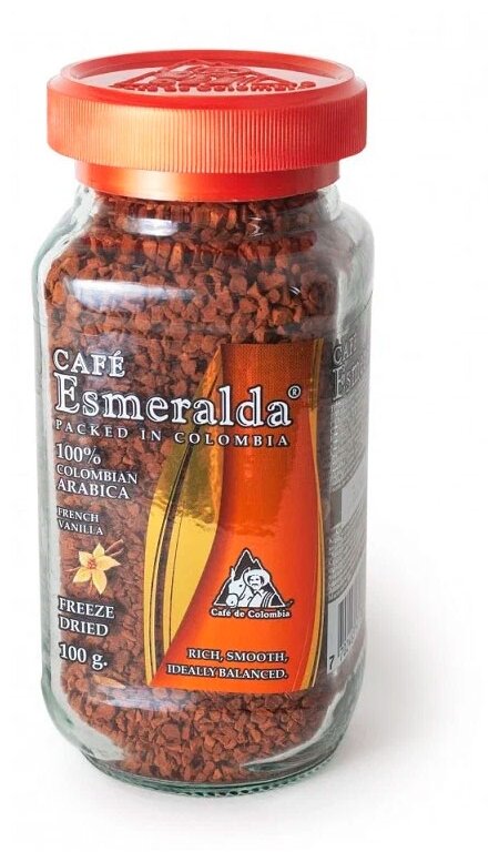 Кофе растворимый Cafe Esmeralda Французская ваниль, 100 г