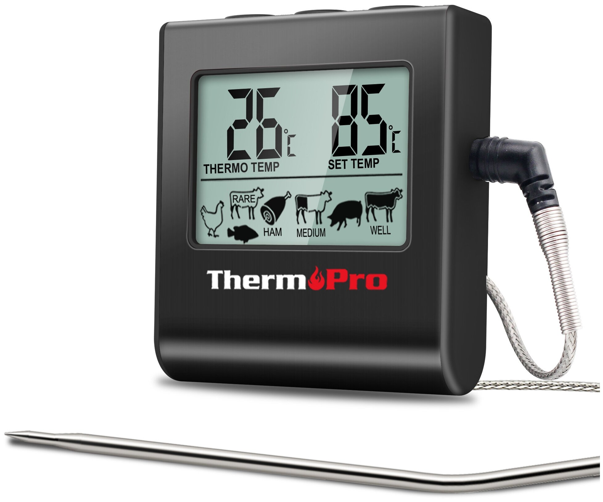 Термометр со щупом ThermoPro TP-16 для мяса с инструкцией на русском языке