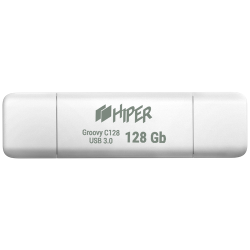 Накопитель USB 3.0 128GB HIPER Groovy С128 HI-USBOTG128GBU787W белый