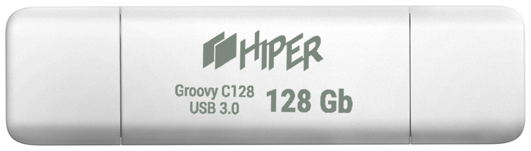 Накопитель HIPER USB3.0 + USB Type-C 128GB Groovy C128