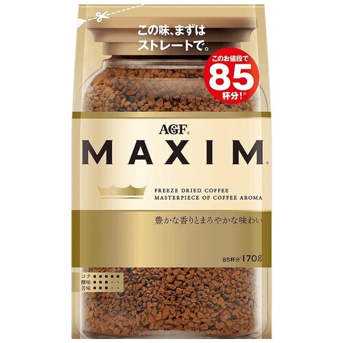 Кофе растворимый AGF Maxim, мягкая упаковка, 170 г
