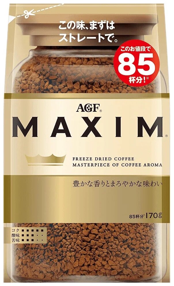 Кофе растворимый AGF Maxim, мягкая упаковка, 170 г