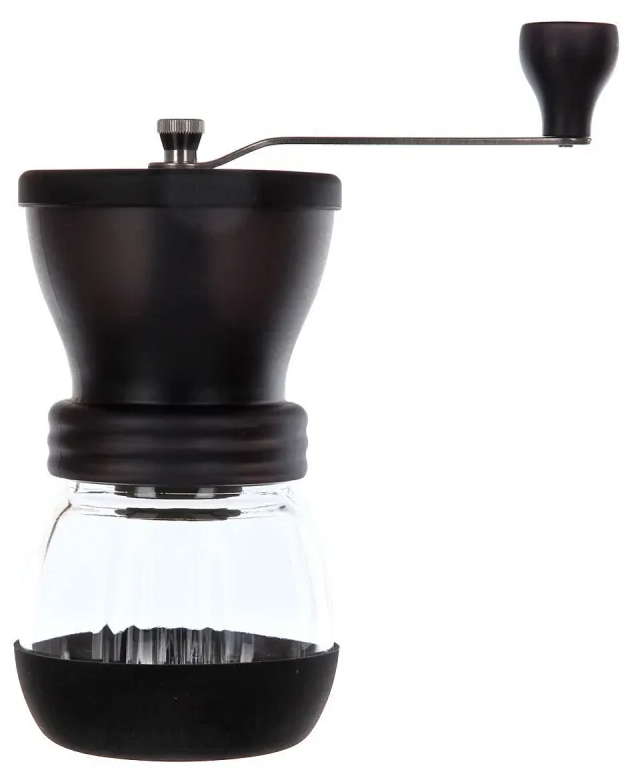 Кофемолка подарочная ручная / Кофемолка ручная со съемной банкой для хранения кофе, высота 17см