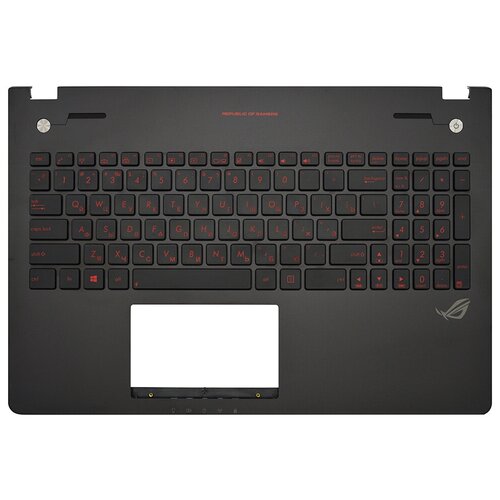 Топ-панель 90NB06D6-R31F80 для Asus ROG черная с подсветкой 7250₽