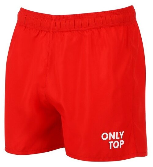 Шорты спортивные ONLYTOP unisex red, размер 50