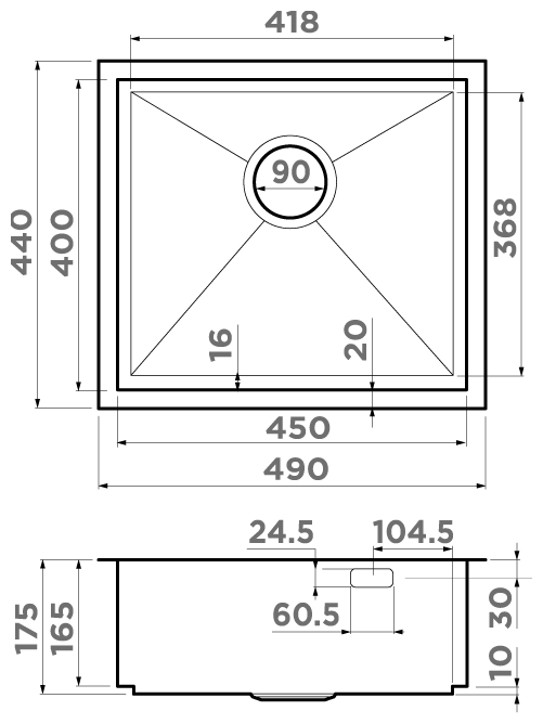 Кухонная мойка Omoikiri Kasen 49-16 INT IN - фотография № 2