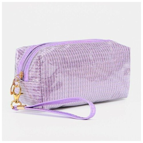 фото Косметичка дорожная, отдел на молнии, цвет сиреневый (1 шт.) promarket