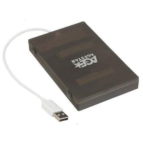 AgeStar SUBCP1 USB 2.0 SATA HDD/SSD Black внешний корпус agestar subcp1 белый