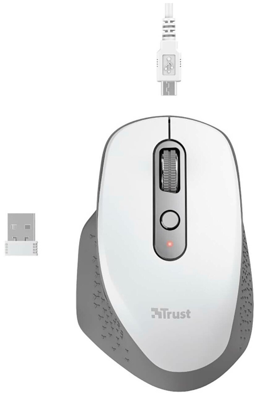 Мышь Trust Ozaa White 24035