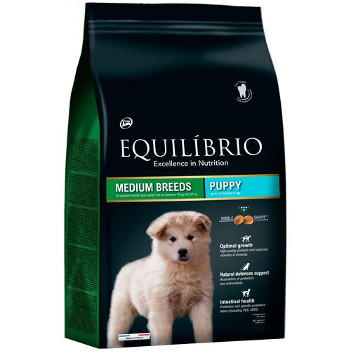 Equilibrio Сухой корм для щенков средних пород с мясом птицы ( Puppy Medium Breed) AA009190 | Puppy Medium Breed, 2 кг