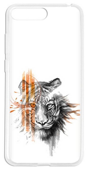 Чехол задняя-панель-накладка-бампер MyPads огненный тигр для Huawei Honor 6 Plus (PE-UL00/TL20/TL10/CL00)75.7 противоударный