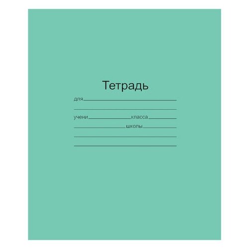 Тетрадь зелёная обложка 24 л. клетка с полями офсет Маяк, 160 шт комплект 91 шт тетрадь зелёная обложка 24 л клетка с полями офсет маяк т 5024т2 5г