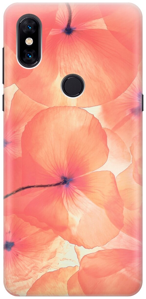 Силиконовый чехол на Xiaomi Mi Mix 3 / Сяоми Ми Микс 3 с принтом "Солнечные цветы"