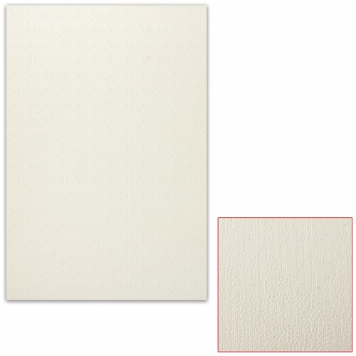 Картон белый грунтованный для масляной живописи, 50х70 см, односторонний, толщина 1,25 мм, масляный грунт