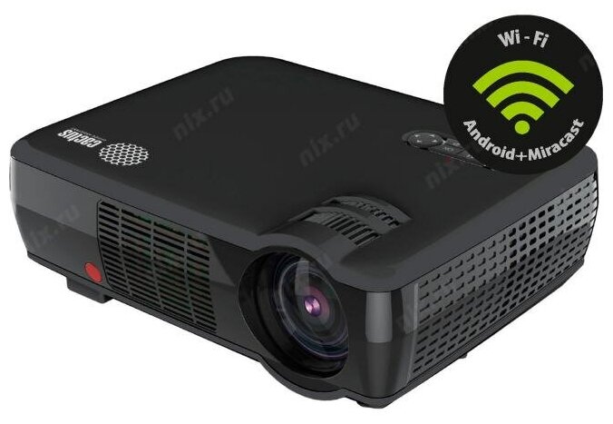 Проектор Cactus CS-PRM06B WVGA-W LCD 2000Lm 1280x800 10001 ресурс лампы30000часов 1xUSB typeA 1xHDMI 3кг