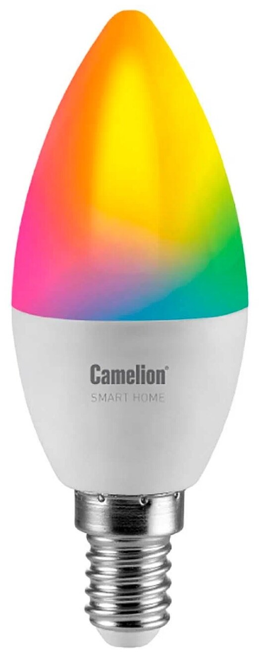 Camelion Smart Home C35 E14 7W 220V 6500K 665Lm Lsh7/c35/rgbcw/e14/wifi 14500 .