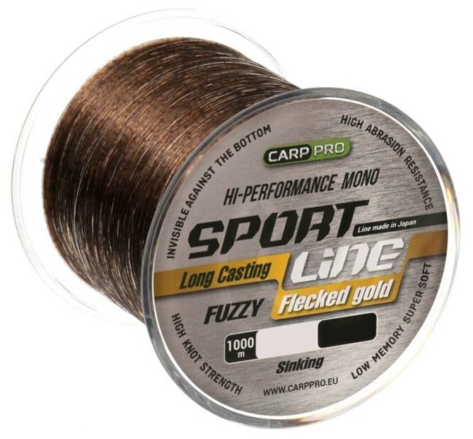 Леска CARP PRO Sport Line Flecked Gold 1000м 0,265мм