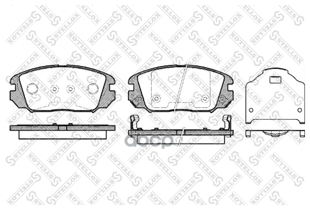 002 006-Sx_=1204 02 ! Колодки Дисковые П Hyundai Sonata 2.0/2.4/3.3 05> Stellox арт. 002006SX