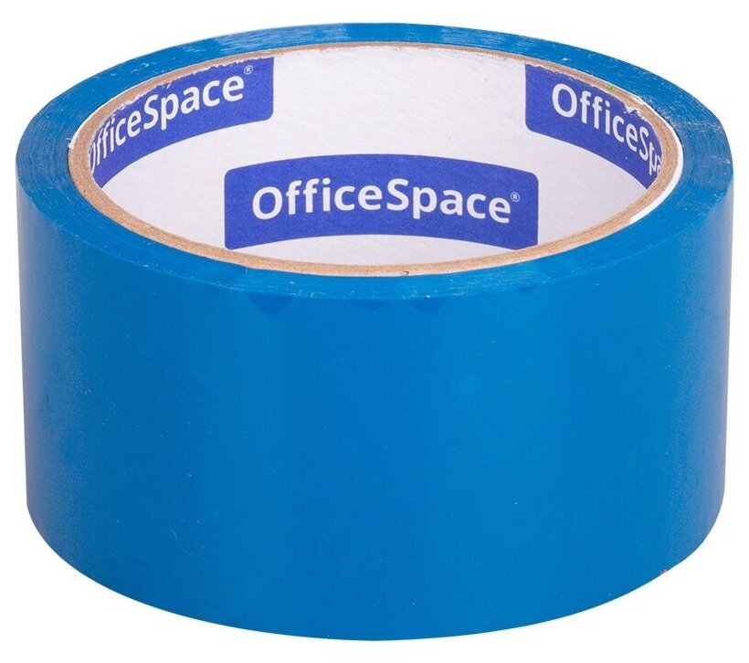 Клейкая лента упаковочная OfficeSpace 48 ммх40 м, 45 мкм, синяя (КЛ_6290)